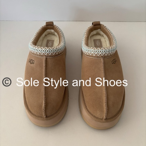 UGG Tazz Slippers Sand 7 New in Box - Picture 3 of 9